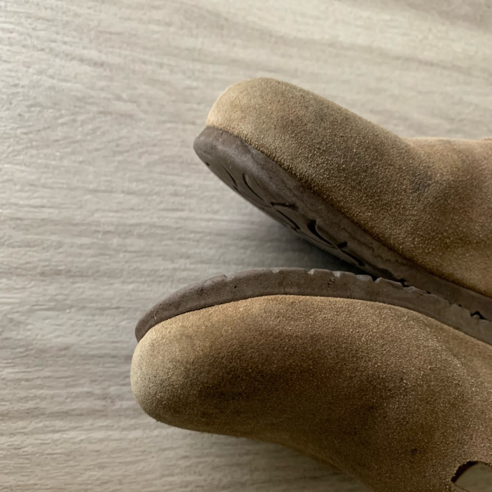 Birkenstock Brown Suede Clogs - Picture 8 of 13